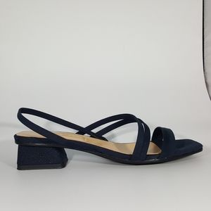 NR Rapisardi 2 Band Strappy Sandal with Block Heel